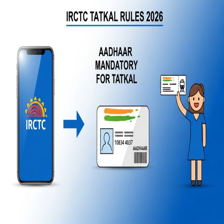 Indian Railways Tatkal Rules 2026: अब Aadhaar Verify किए बिना नहीं मिलेगा कन्फर्म टिकट, जानिए नए नियम