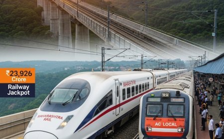 Maharashtra's ₹23,926 Crore Railway Jackpot: Bullet Trains, AC Locals & Konkan Rail Overhaul