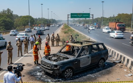 नाशिकमध्ये भाजप खासदाराच्या ४ कोटींच्या रेंज रोव्हरला आग, कोळसा