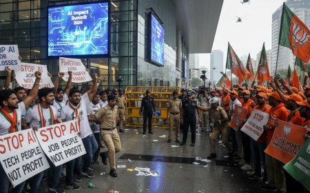 AI Impact Summit 2026: Political Firestorm Erupts Amid Protests