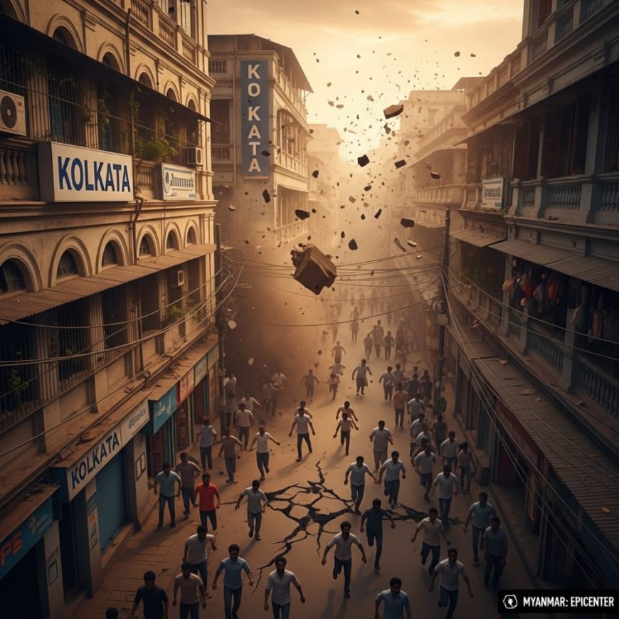 Earthquake in Kolkata: 5.9 तीव्रता के झटकों से कांपा बंगाल, Myanmar था केंद्र, लोग घरों से भागे