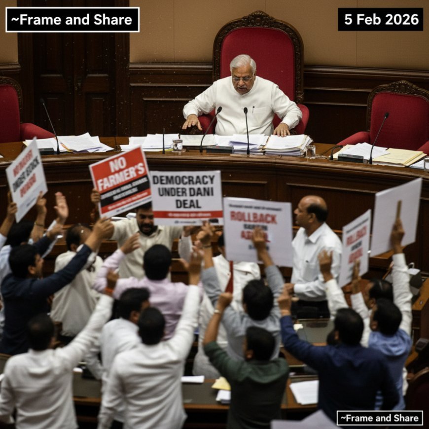 PM Modi Speech Skipped in Lok Sabha: President's Address Motion Passed Amid Opposition Uproar