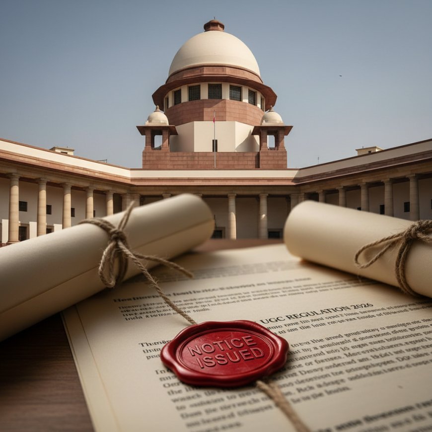 UGC रेगुलेशन 2026 पर SC का केंद्र को नोटिस: सभी याचिकाएं एक साथ