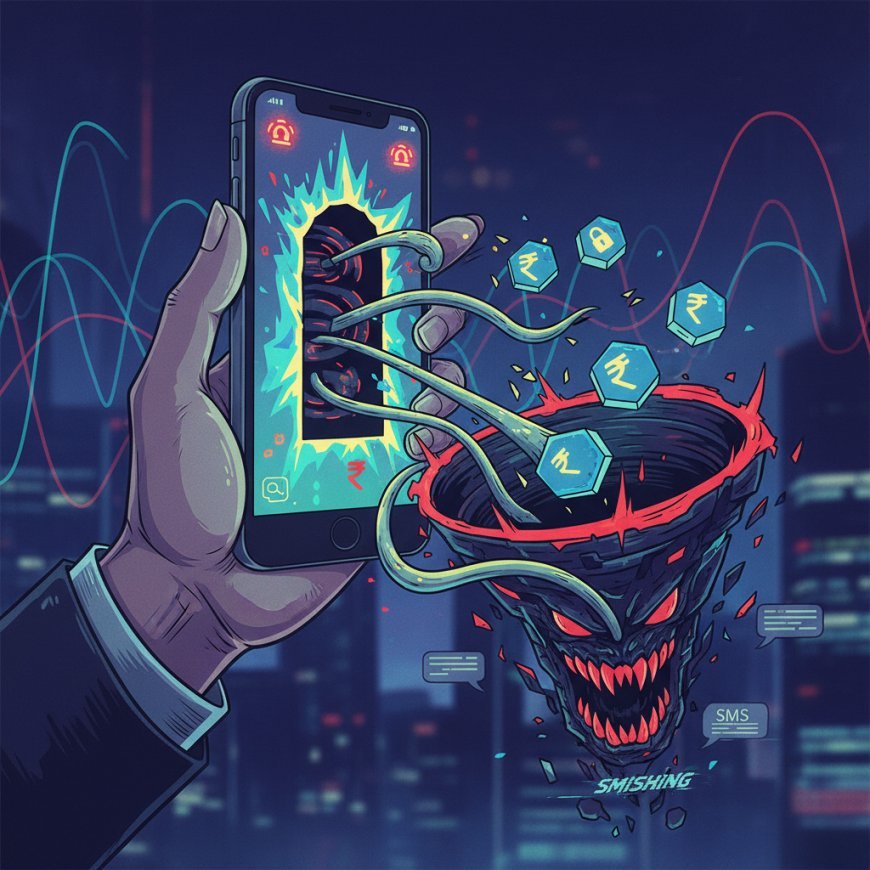 नया SMS स्कैम: एक क्लिक और अकाउंट खाली! ऐसे बचें बड़े खतरे से।