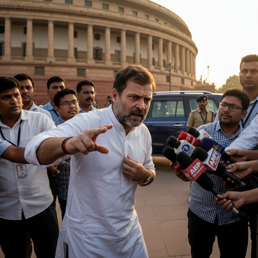 नोटिस पर भड़के राहुल गांधी, बोले- 'आप देश का नुकसान कर रहे हैं'