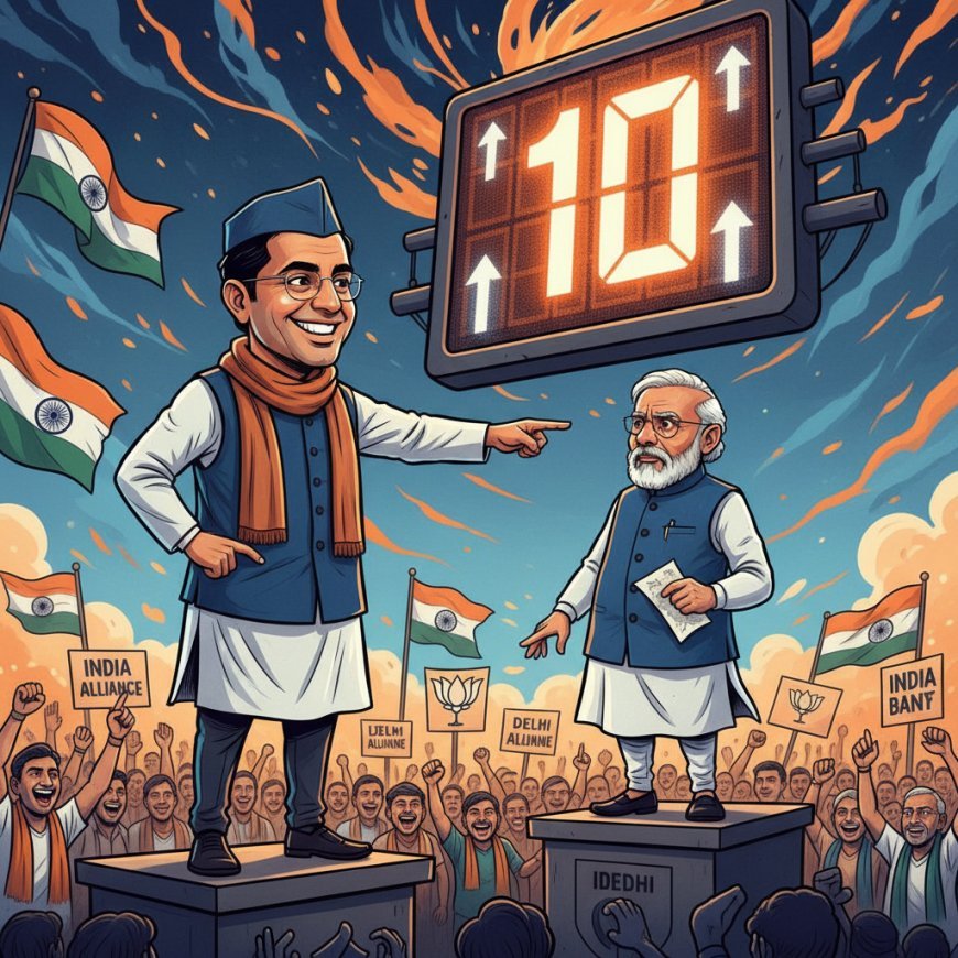 केजरीवाल का मोदी को खुला चैलेंज: '10 सीटें जीती तो छोड़ दूंगा राजनीति'