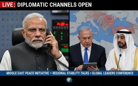 PM Modi Urges Calm Amid Mideast Tensions, Calls Netanyahu & UAE Pres