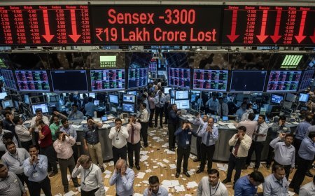 शेयर बाजार में हाहाकार: 5 दिन में सेंसेक्स 3300 अंक गिरा, ₹19 लाख करोड़ स्वाहा!