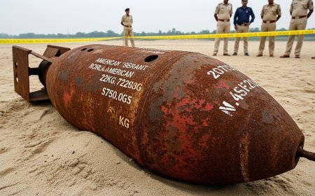 झारखंड: बालू में मिला 225 किलो का अमेरिकी बम, सेना करेगी डिफ्यूज