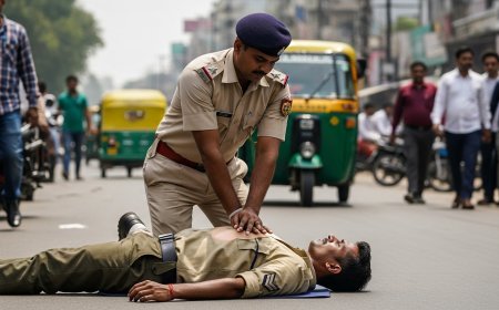 पटना: ट्रैफिक सिपाही ने CPR से बचाई CISF जवान की जान