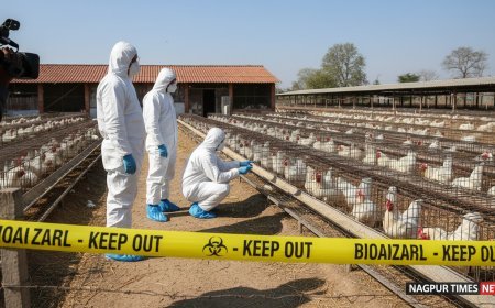 नागपुर में बर्ड फ्लू का कहर: 1000 मुर्गियों की रातों-रात मौत