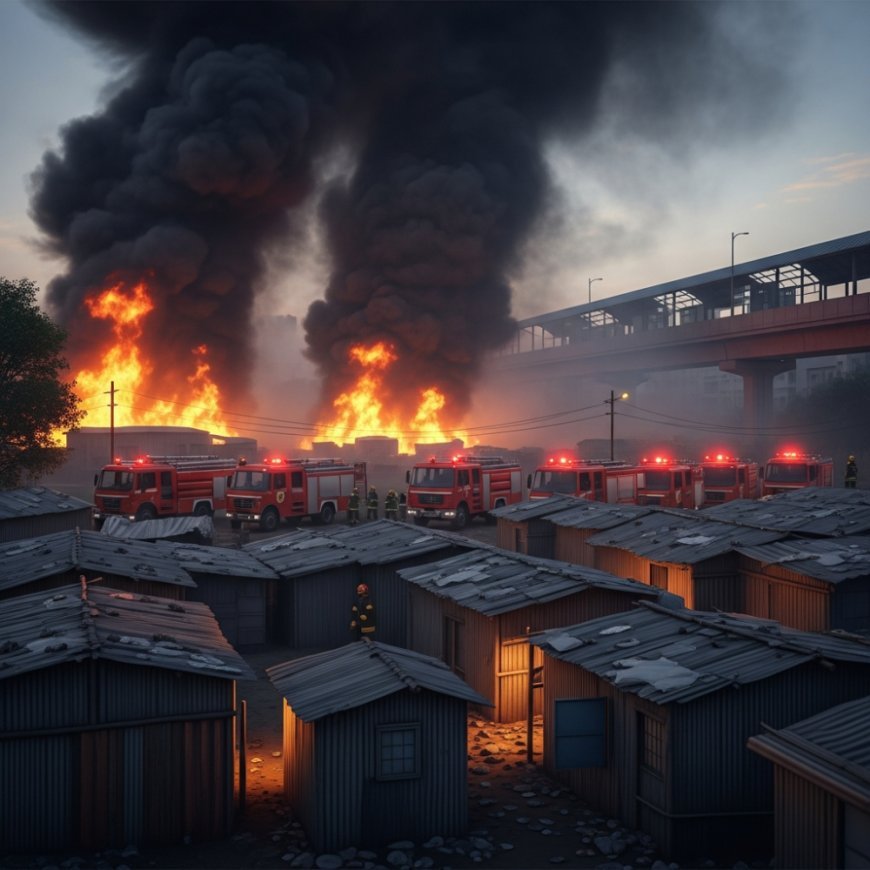 Delhi Rithala Fire: रिठाला मेट्रो स्टेशन के पास 80 झुग्गियां जलकर खाक, मची अफरा-तफरी