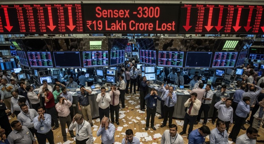 शेयर बाजार में हाहाकार: 5 दिन में सेंसेक्स 3300 अंक गिरा, ₹19 लाख करोड़ स्वाहा!