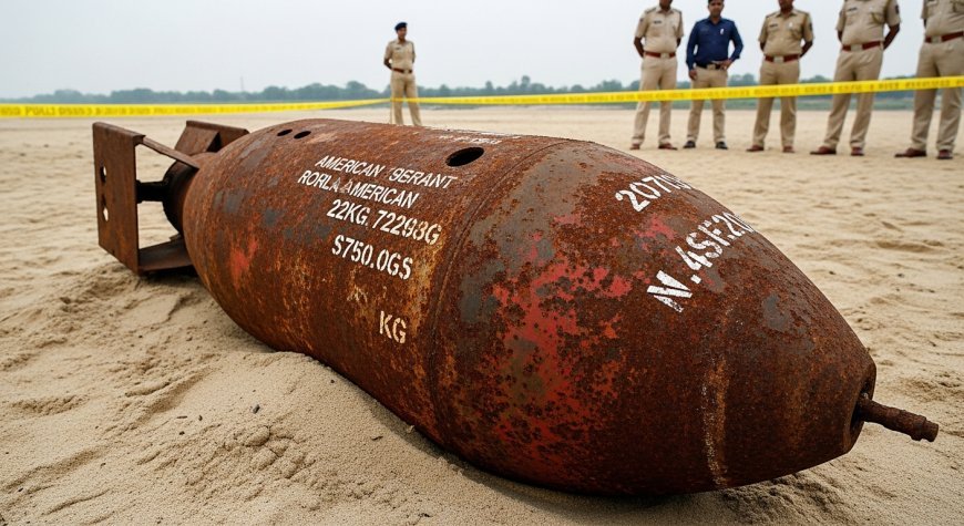 झारखंड: बालू में मिला 225 किलो का अमेरिकी बम, सेना करेगी डिफ्यूज