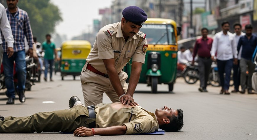 पटना: ट्रैफिक सिपाही ने CPR से बचाई CISF जवान की जान