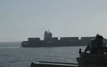 Commercial Ship Reportedly Fired Upon by IRGC in Strait of Hormuz; US Navy Intervenes.