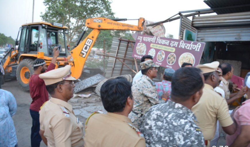 छत्रपती संभाजीनगर महानगरपालिकेची अतिक्रमणविरोधी मोठी कारवाई; 144 अतिक्रमणे हटवली.