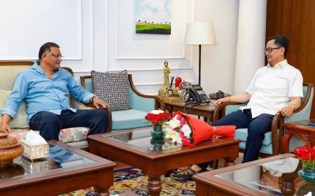 Telangana Minority Welfare Minister Mohammad Azharuddin Meets Union Minister Kiren Rijiju in New Delhi; Talks Focus on Minority Welfare, Youth Empowerment & Inclusive Development.