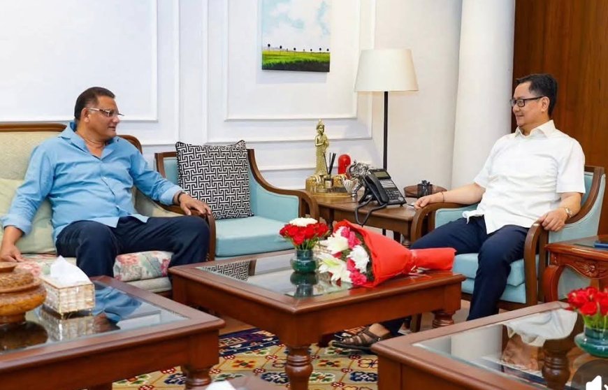 Telangana Minority Welfare Minister Mohammad Azharuddin Meets Union Minister Kiren Rijiju in New Delhi; Talks Focus on Minority Welfare, Youth Empowerment & Inclusive Development.
