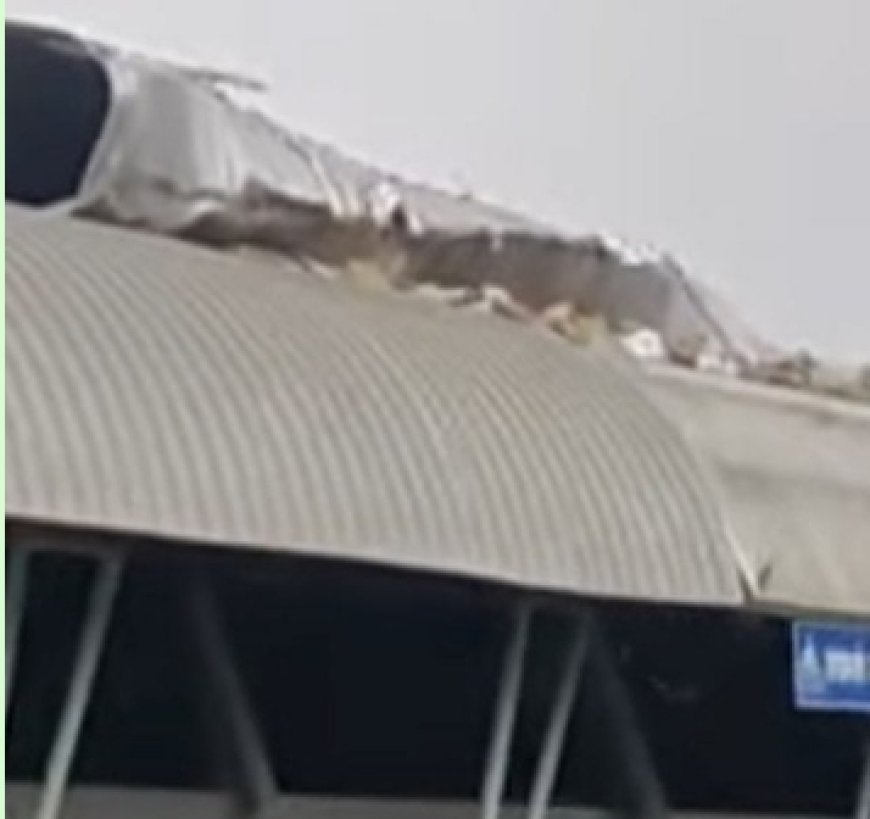Weather Havoc in Chhatrapati Sambhajinagar: Gusty Winds Bring Down Airport Roof, Flights Hit.