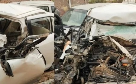 Six Family Members Killed, One Child Injured as Truck Overturns on Car in Bikaner’s Shridungargarh.