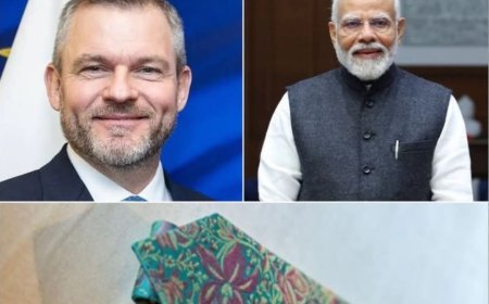 Aurangabad’s Himroo Shines Globally: PM Modi Gifts Handcrafted Tie, Pocket Square to Slovakia President.