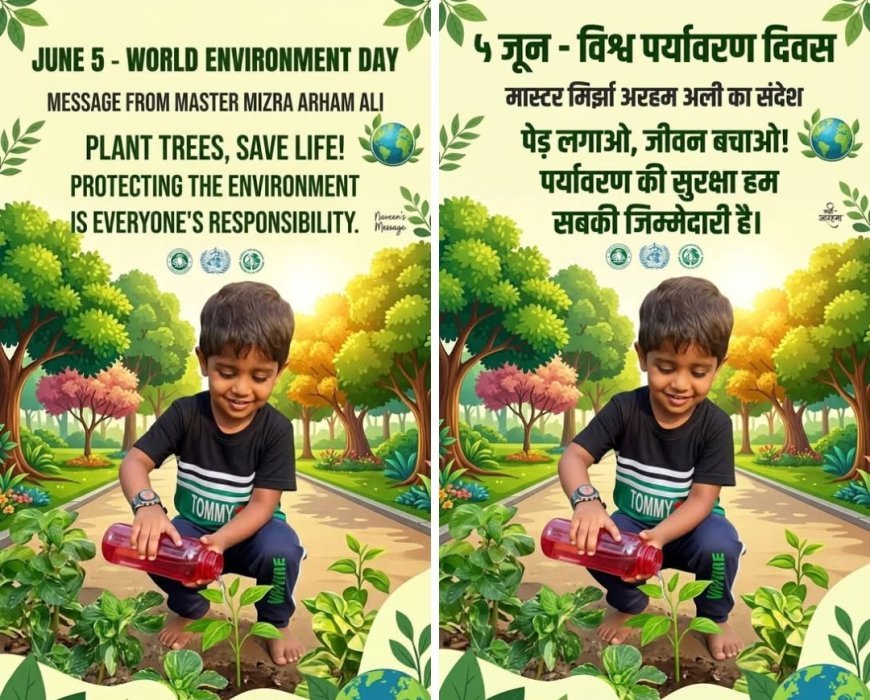 Environmental Damage Is Result of Human Negligence" – Quranic Verse Cited on World Environment Day  .