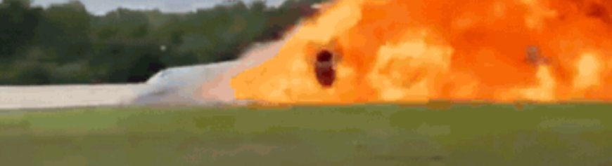 Two Dead as Private Gulfstream Jet Crashes, Bursts Into Flames During Emergency Lan ding in Dominican Republic.