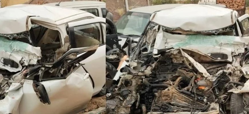 Six Family Members Killed, One Child Injured as Truck Overturns on Car in Bikaner’s Shridungargarh.