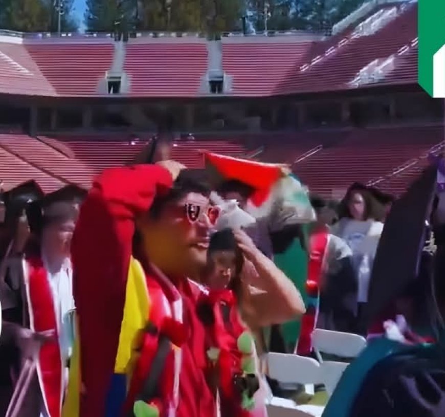 Over 200 Stanford Students Walk Out During Google CEO Sundar Pichai’s Commencement Speech Over Israel Contract.
