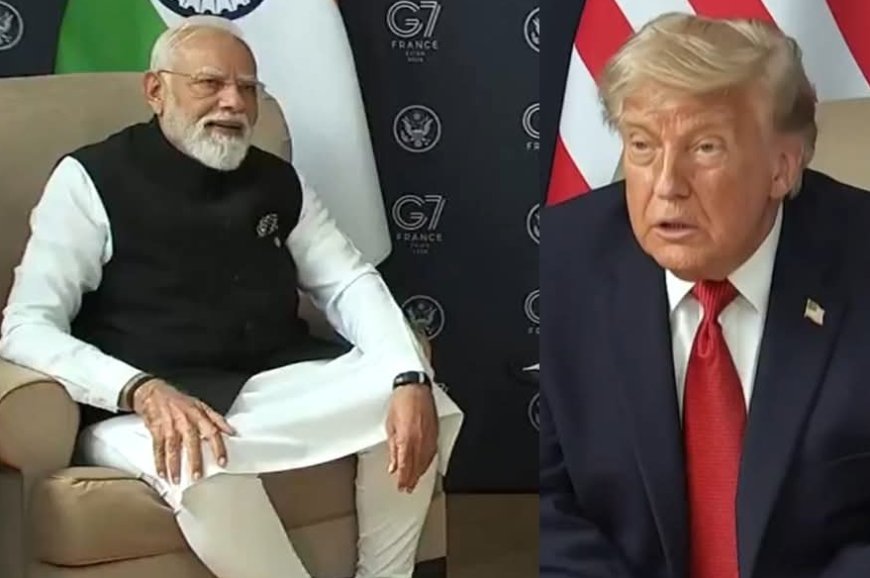 PM Modi One of the Toughest Negotiators in Global Politics': Trump Praises Indian PM at G7 Summit.