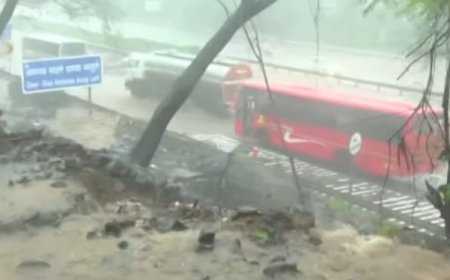 भारी बारिश की वजह से मुंबई-पुणे ST बस सेवा स्थगित, 4 बसें सुरक्षित लौटीं.