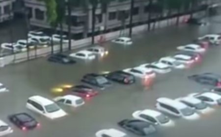 "Gujarat Rains: Dramatic Videos Show Vehicles Underwater In Valsad's Gunjan Area".
