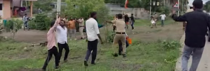 नांदेड़ में सांसद श्रीकांत शिंदे के काफिले को दिखाए गए काले झंडे, पुलिस ने शिवसैनिकों को हिरासत में लिया.