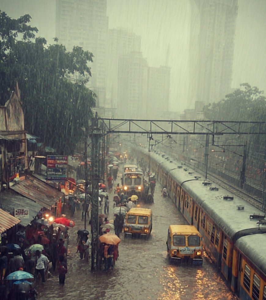 मुंबई में मूसलाधार बारिश, IMD का 'रेड अलर्ट' - 1 की मौत, स्कूल-कॉलेज बंद, मेट्रो सेवा प्रभावित.