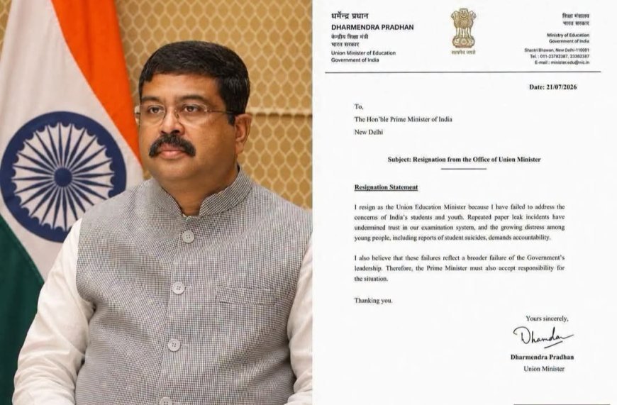 "Fake Resignation Letter Of Dharmendra Pradhan Goes Viral, Govt Says He Will Continue".
