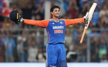Abhishek Sharma's Explosive Century Powers India to Record Powerplay