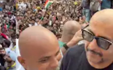 Vishal Dadlani Raises ‘Go Gyanu Go’ Slogan at Mumbai CJP Protest
