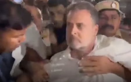 Rahul Gandhi, Priyanka Gandhi Detained After Nine-Hour Sit-In at Akashvani Bhavan