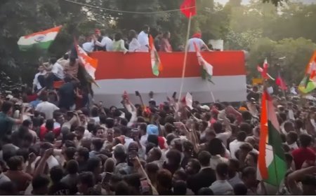 Rahul Gandhi-Associated Protest Draws Attention in Delhi; March from Connaught Place Sparks Debate