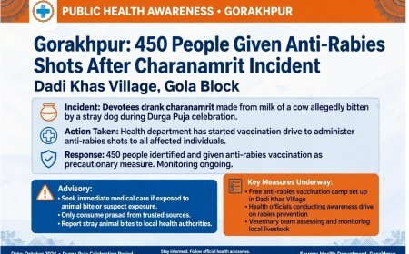 Around 450 In UP’s Gorakhpur Given Anti-Rabies Shots After Drinking Charanamrit From Cow Bitten By Dog
