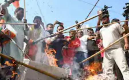 BJP Workers Demand Apology, Burn Effigies Of Kharge In Delhi, Patna, Jammu And Other State Capitals