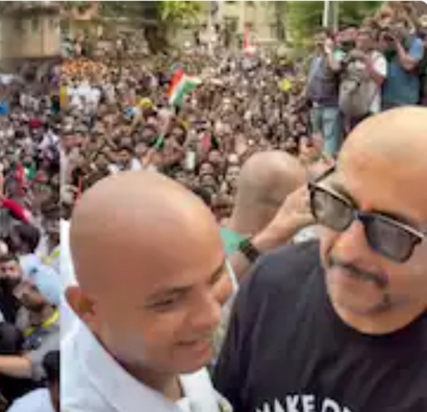 Vishal Dadlani Raises ‘Go Gyanu Go’ Slogan at Mumbai CJP Protest