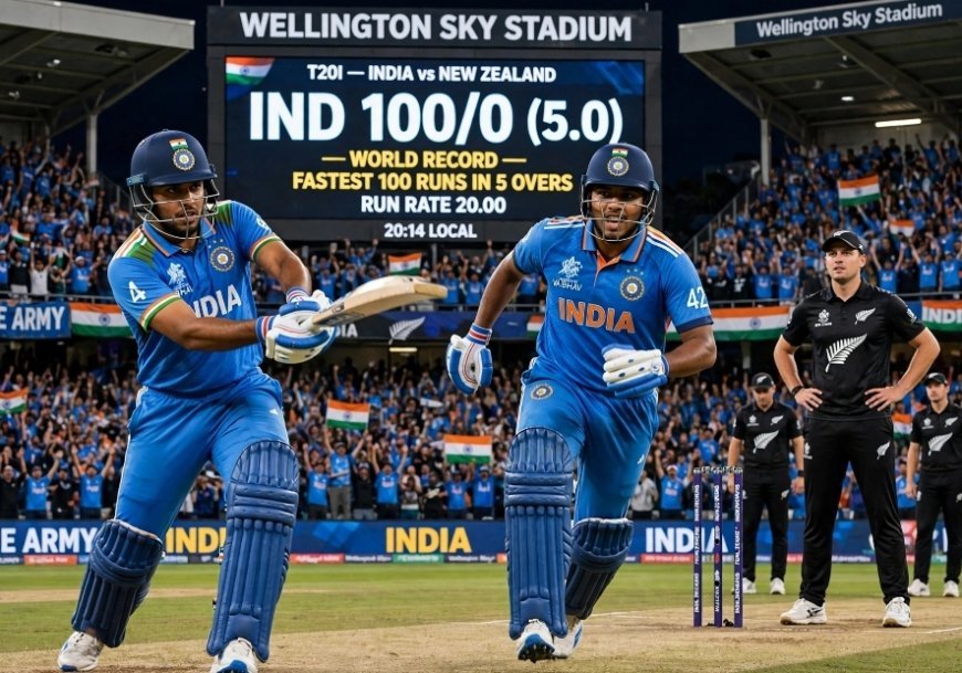 History In Wellington: India Smashes World Record For Fastest Team 100 In T20I Cricket